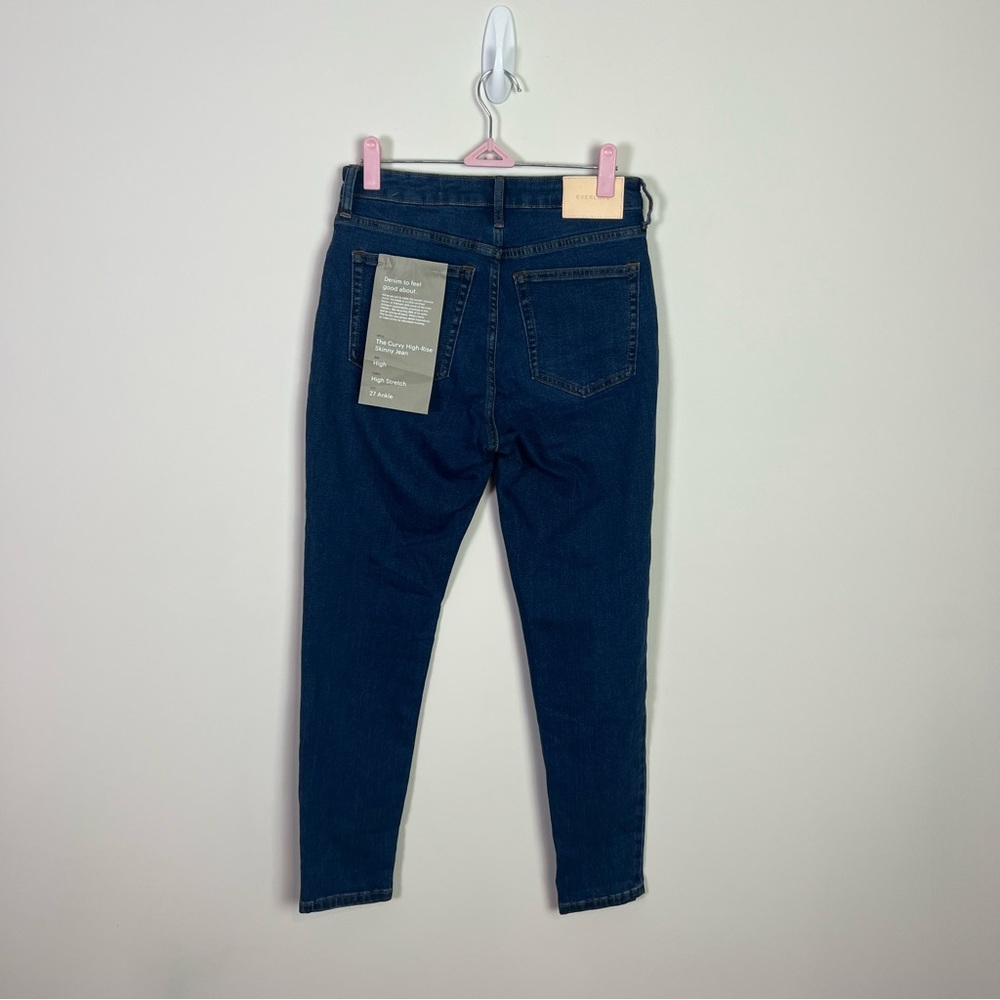 Everlane The Curvy High Rise Skinny Denim Jeans New Women Size 27 Preppy Work - Picture 3 of 7